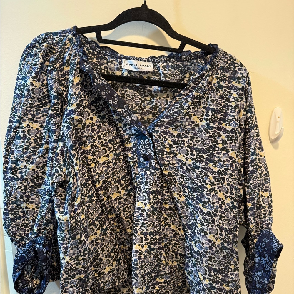 Apiece apart floral blouse